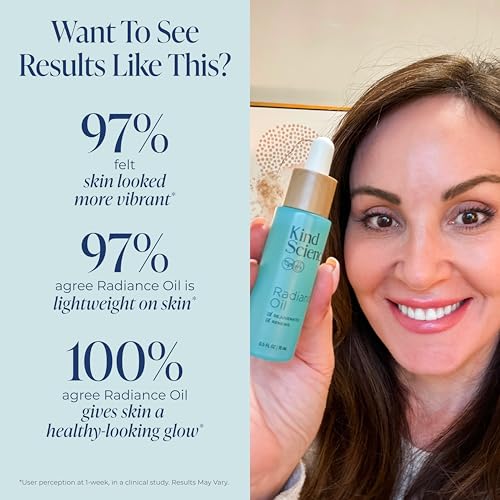 Kind Science Radiance Face Oil - Hydrating with Vitamin E, C & - Product Imagery
