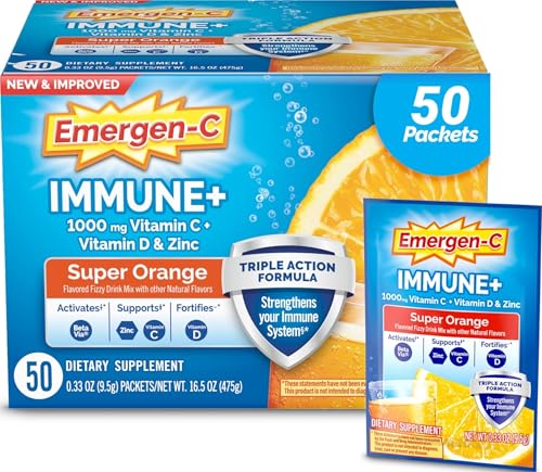 Emergen-C Immune+ Triple Action Immune Support Powder, Super - Product Imagery
