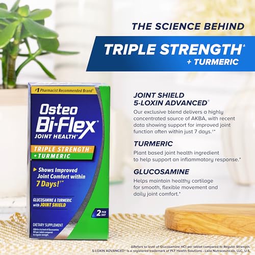 Osteo Bi-Flex Triple Strength Glucosamine Supplement with - Product Imagery