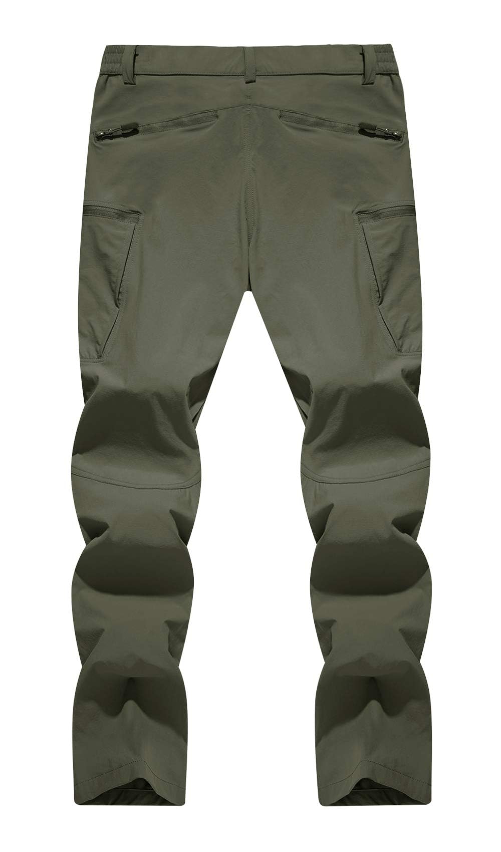 TACVASEN Men's Lightweight Hiking Tactical Pants Waterproof Quick Dry Cargo Work Rain Outdoor Pants 8 Pockets – close-up
