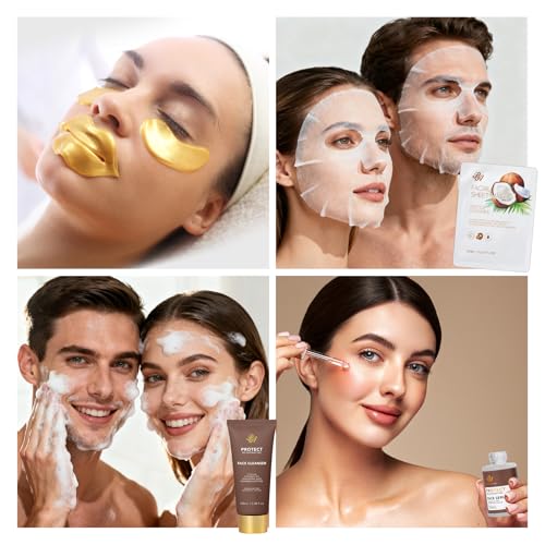 35 Pcs Coconut Vanilla Spa Gift Basket for Women & Men, Face - Product Imagery
