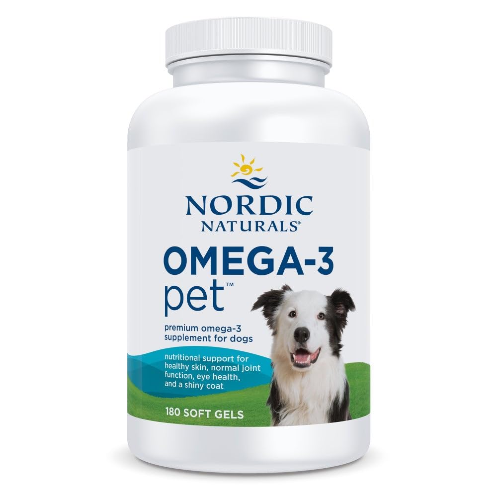 Nordic Naturals Omega-3 Fish Oil for Dogs with EPA + DHA - 180 - Product Imagery
