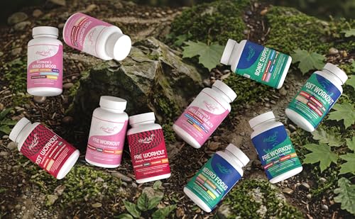 Workout Support System – Pre Workout Energy Formula, Post - Product Imagery