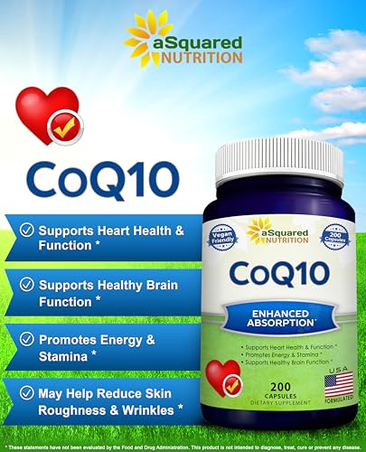 CoQ10 400mg - 200 Capsules - Co Q 10 Supplement - Coenzyme Q10 - Product Imagery