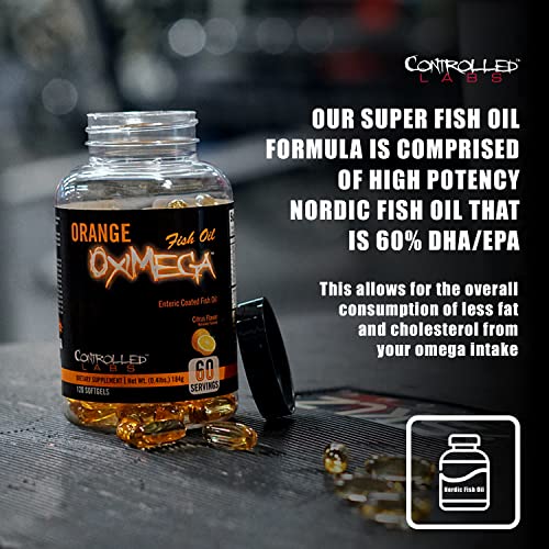 Controlled Labs Orange Oximega Fish Oil Supplement, EPA & DHA, - Product Imagery