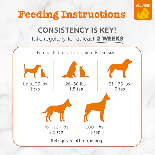 Zesty Paws Fish Oil for Dogs & Cats - Omega 3 for Dogs, 32 oz - Product Imagery