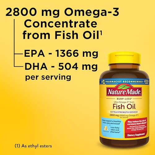 Nature Made Extra Strength Dosage Omega 3 Fish Oil Supplement, - Product Imagery