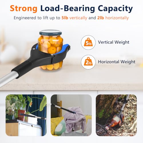 36 Inch Foldable Grabber Reacher Tool, 2 Pack for Seniors - Product Imagery