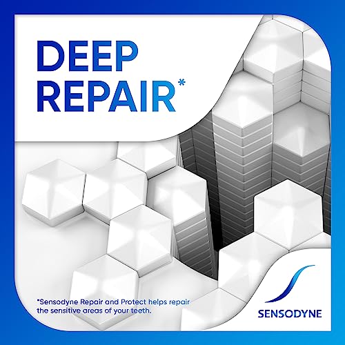 Sensodyne Repair and Protect Whitening Toothpaste, 3.4 oz (Pack - Product Imagery