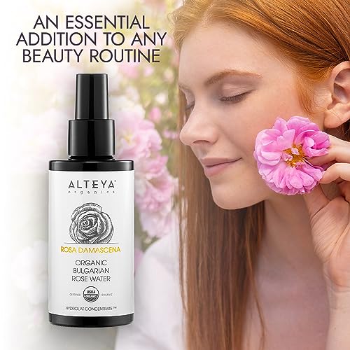 Alteya Organics Rose Water USDA Organic Facial Toner 6.8 Fl Oz - Product Imagery