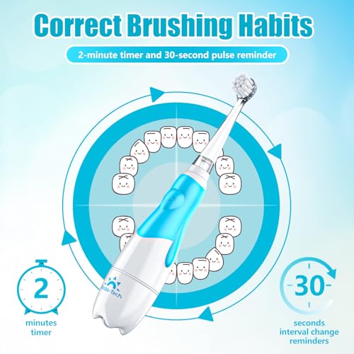 Toddler Electric Toothbrush Kids Age 1-2-3 Years Old, Baby - Product Imagery
