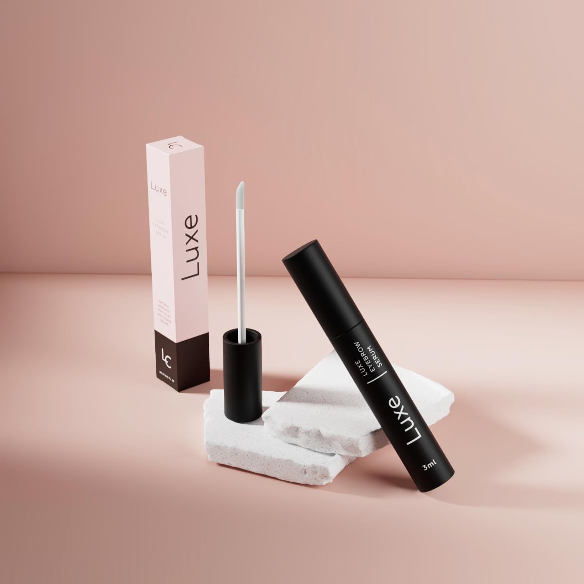 Luxe Cosmetics Eyebrow Serum for Hair Growth – Best Eyebrow Growth Serum for Fuller, Thicker, Longer Brows – Natural Bro