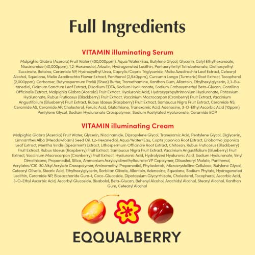 EQQUALBERRY Vitamin C Dark Spots & Brightening Duo | Vitamin - Product Imagery
