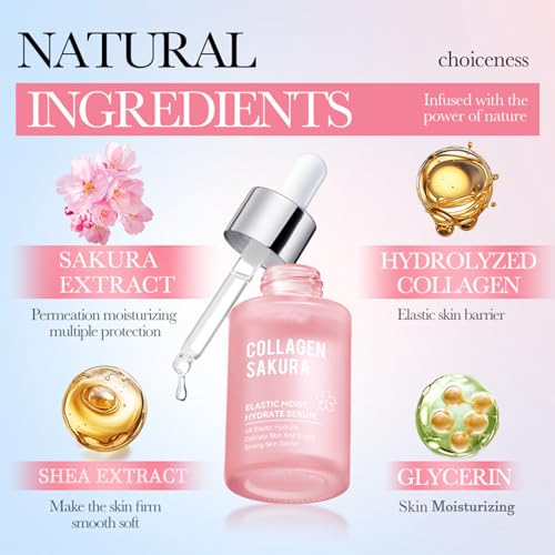 Sakura Skincare Kit, 11Pcs Skin Care Set with Cleanser, Toner, - Product Imagery