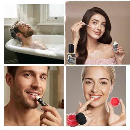 Gifts for Women, 55 Pcs Charcoal Hydrating Skin Care Set, Home - Product Imagery
