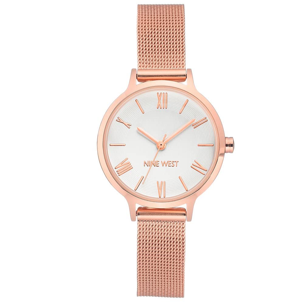 Nine West Women's Mesh Bracelet Watch – full view
