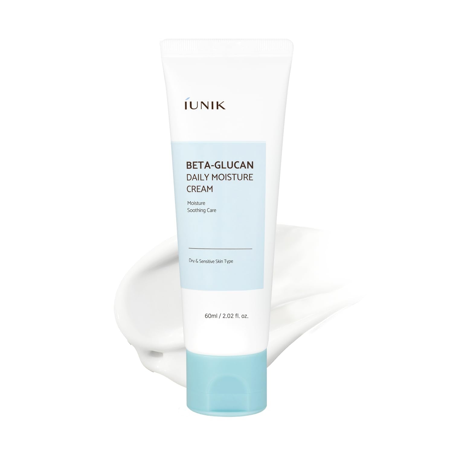 IUNIK Beta-Glucan Daily Moisture Cream - Deep Hydration & Repair - Product Imagery