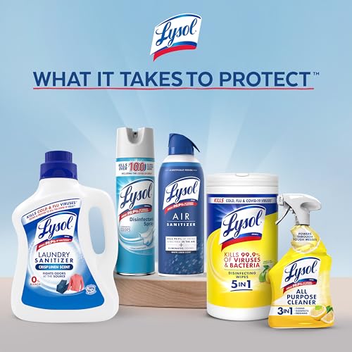 Lysol All Purpose Cleaner Spray, Disinfectant, Lemon, 32oz - Product Imagery