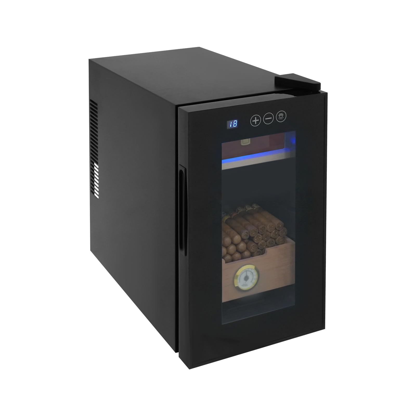 23L Cigar Humidor Cabinet, 150 Count Electric Thermostatic Cigar - Product Imagery