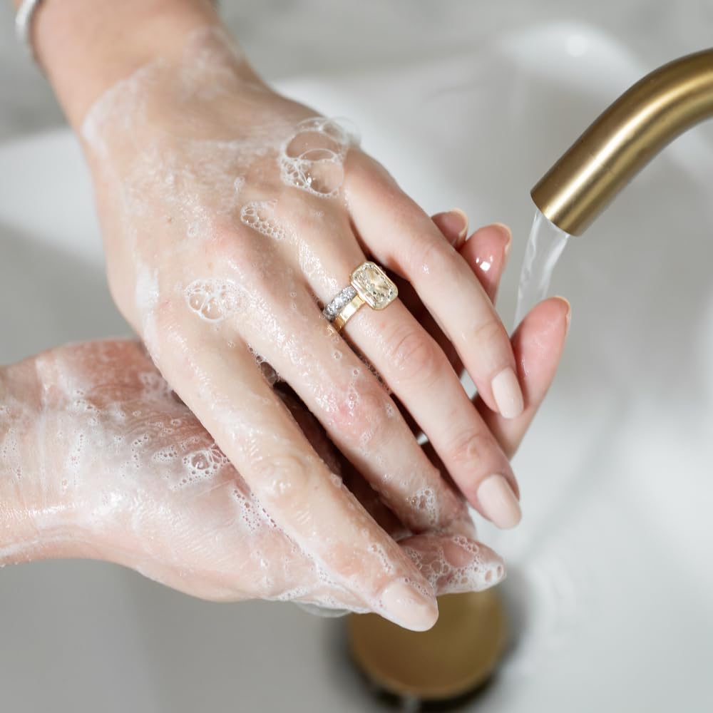 Shinery Jewelry Wash - Jewelry Cleaner Hand Wash for Rings and Diamonds – back view and specifications