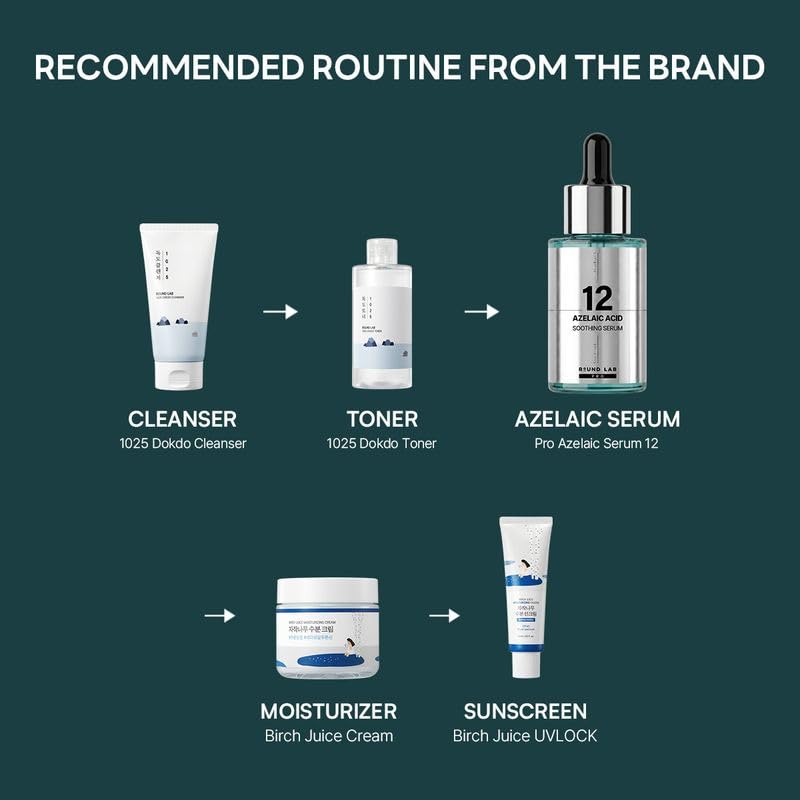 ROUND LAB Azelaic Acid 12 Soothing Serum, 1.01 Fl Oz - Product Imagery
