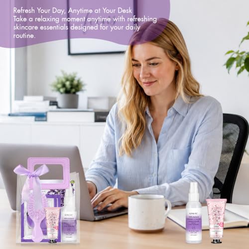 15 Pack Lavender Skincare Gifts: Face Mask, Eye Mask, Hand - Product Imagery
