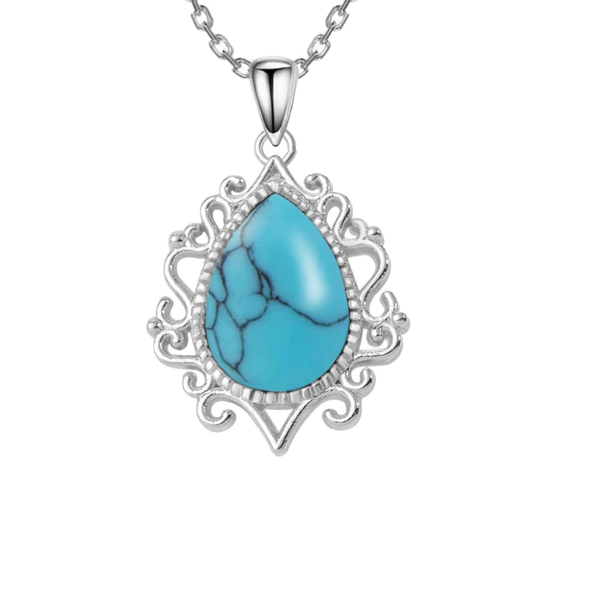 Kootwo Teardrop Necklace Pendant for Women – product photo (Pendant Necklaces)