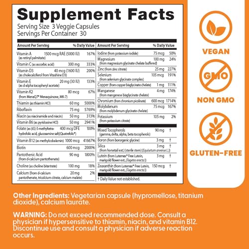 Doctor's Best Multi-Vitamin Mineral Complex - Daily Vegan - Product Imagery