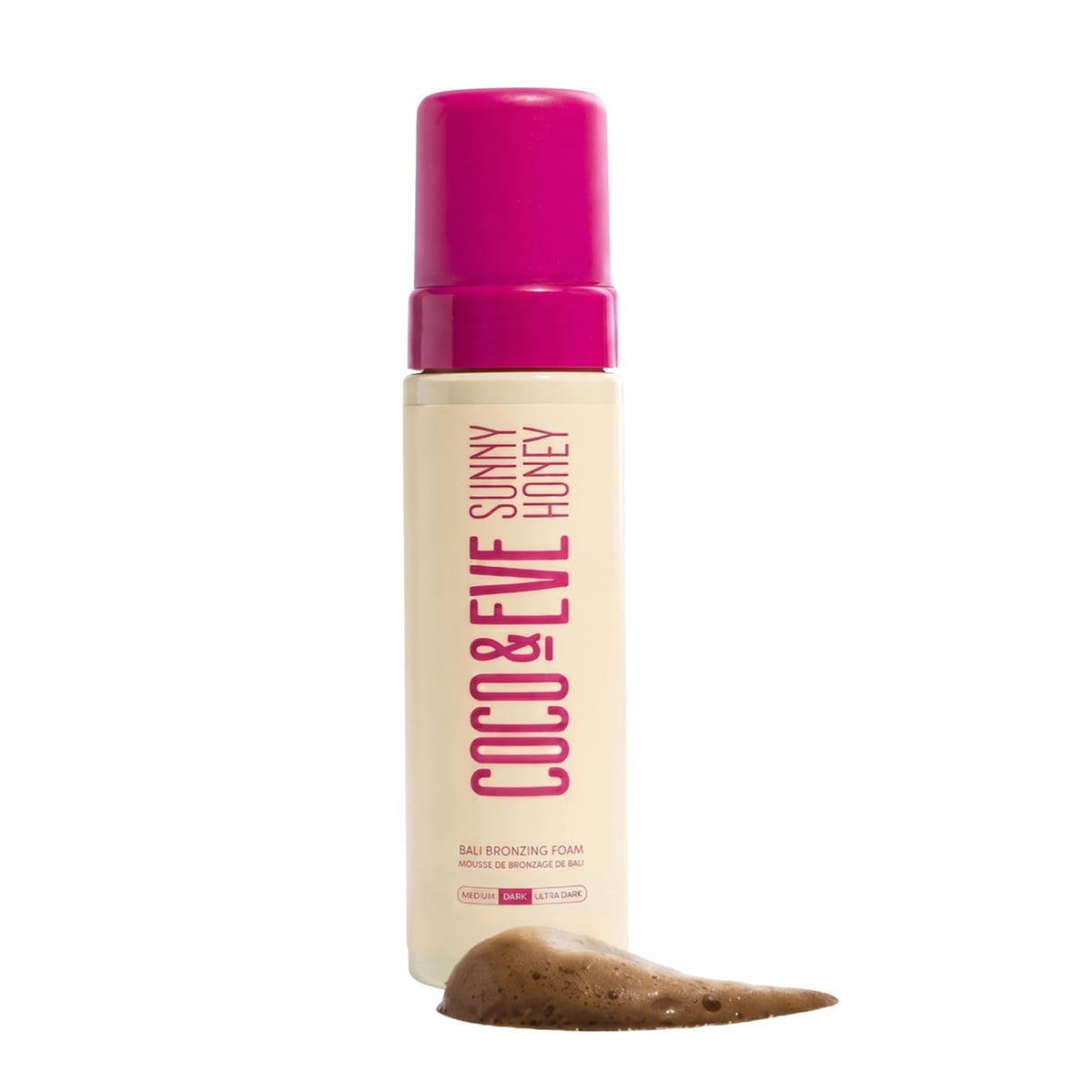 Coco & Eve Sunny Honey Bronzing Self Tanner Mousse - Dark, 6.7 fl oz – product photo (Body Self-Tanners)