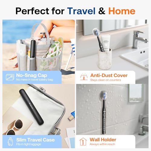 Bitvae ADA Accepted Electric Toothbrush, 60-Day Battery Travel - Product Imagery