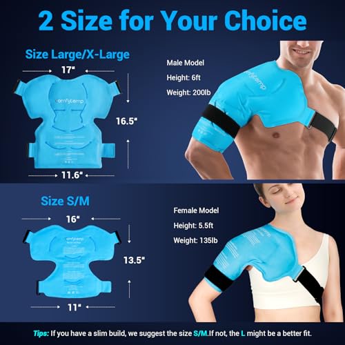 Comfytemp Shoulder Ice Pack, Rotator Cuff Cold Therapy Wrap - Product Imagery