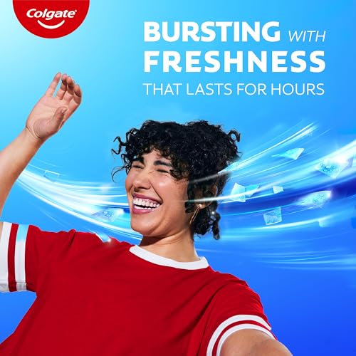 Colgate MaxFresh Fluoride Toothpaste, Clean Mint, 4 Pack, 6.3 oz - Product Imagery