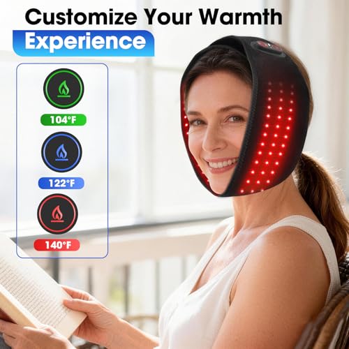 Face Heating Pad for TMJ Pain Relief, Cordless TMJ Heating Pad - Product Imagery