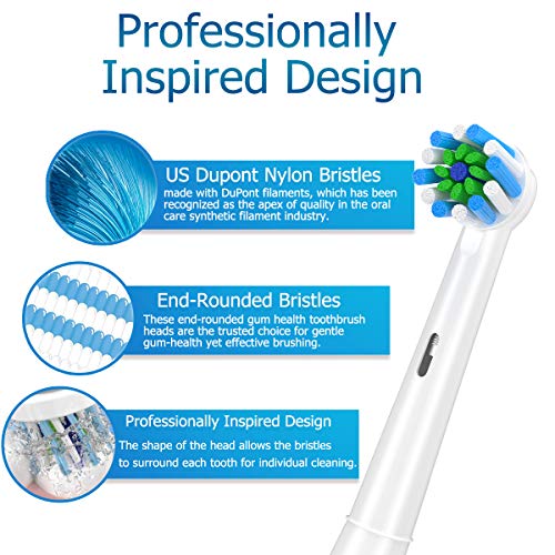 Replacement Toothbrush Heads Compatible with Braun Oral b - Product Imagery