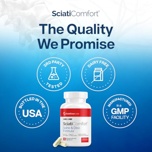 SciatiEase SciatiComfort Spine & Disc Support Supplement, 30 Day - Product Imagery