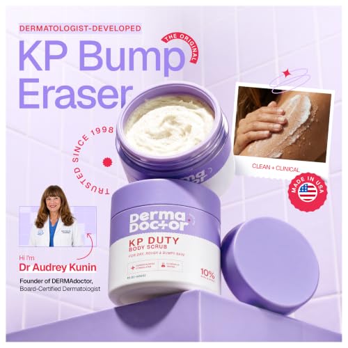 DERMAdoctor KP Bump Eraser Body Scrub for Keratosis Pilaris, 16 - Product Imagery