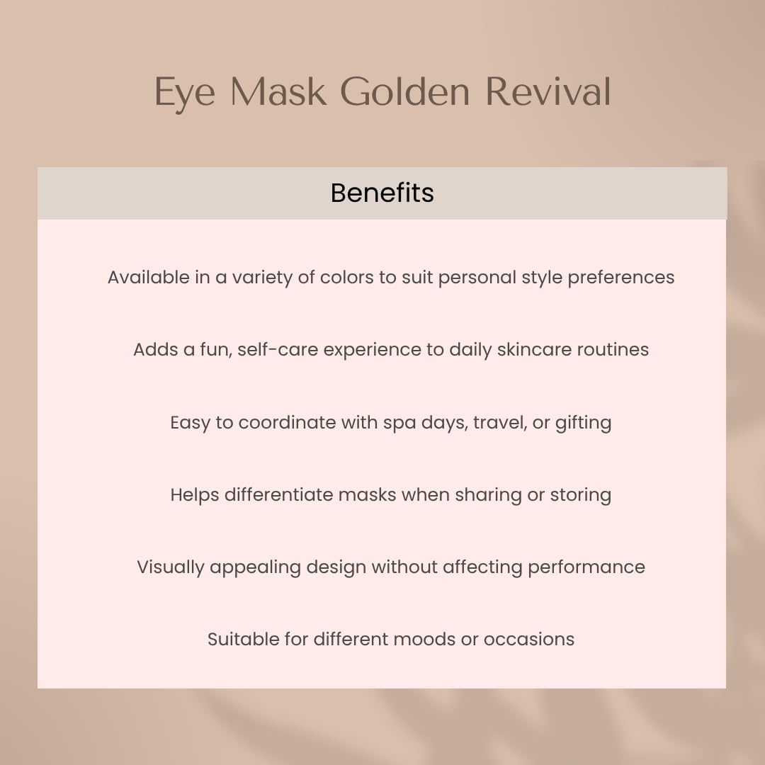 Organic To Green Eye Mask Variety Pack - Multi-Colored Under Eye Gels for Dark Circles and Puffiness - Hyaluronic Acid &