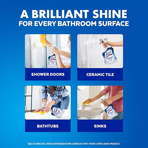 Lysol Power Foaming Bathroom Cleaner, Multipurpose Cleaner For - Product Imagery