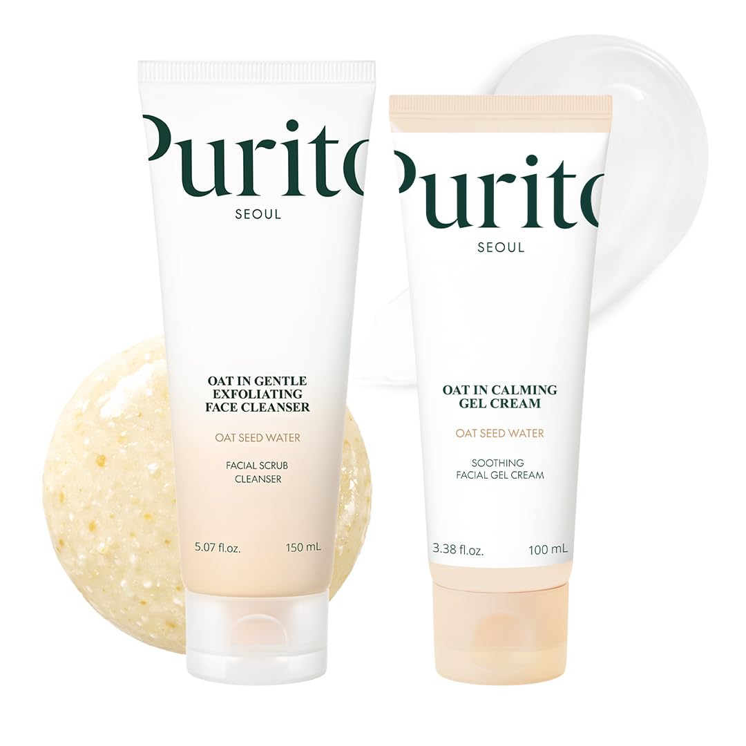 PURITO Oat Velvet Duo Set for Sensitive Skin, 8.45 fl.oz – product photo (Scrubs)