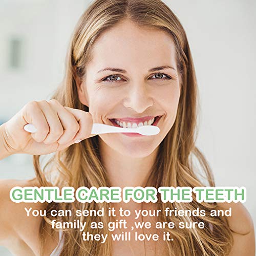 EasyHonor Extra Toothbrush for Sensitive Gums, Micro Fur Manual - Product Imagery