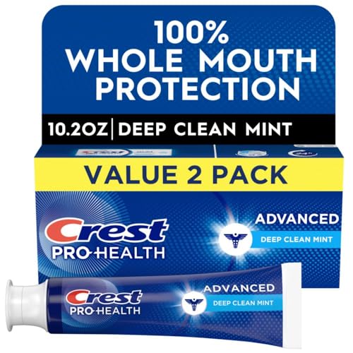 Crest Pro-Health Advanced Deep Clean Mint Toothpaste, 2 Count - Product Imagery