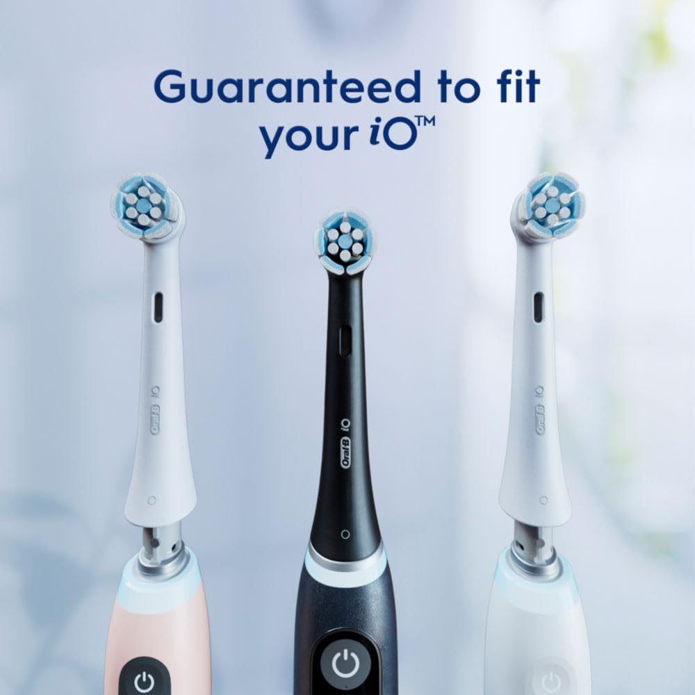 Oral-B iO Series Gentle Care Electric Toothbrush Replacement Brush Heads for an Oral-B Electric Toothbrush, 4 Count, Whi