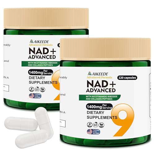 NAD Supplements,Liposomal NAD+ with Resveratrol,1400mg Per - Product Imagery