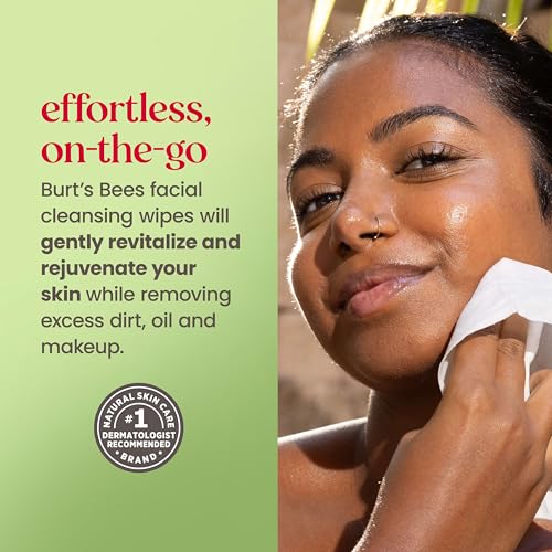 Burt's Bees Soothing Fragrance Free Facial Towelettes, 30 ct., - Product Imagery