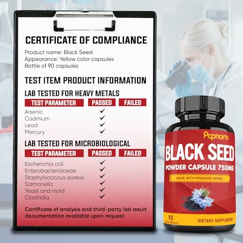 Pure Black Seed Powder Capsules 750mg - Premium Supplement for - Product Imagery