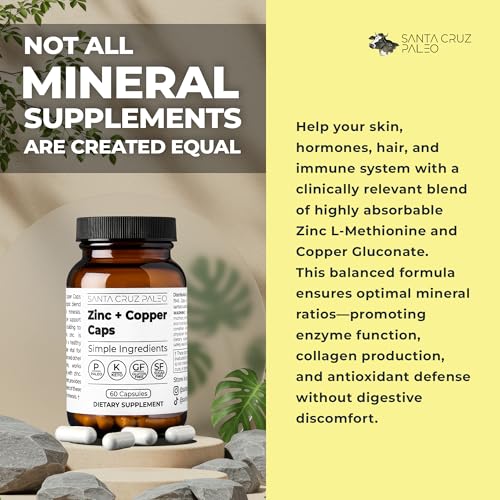 Santa Cruz Paleo, Zinc & Copper Mineral Supplement, High - Product Imagery