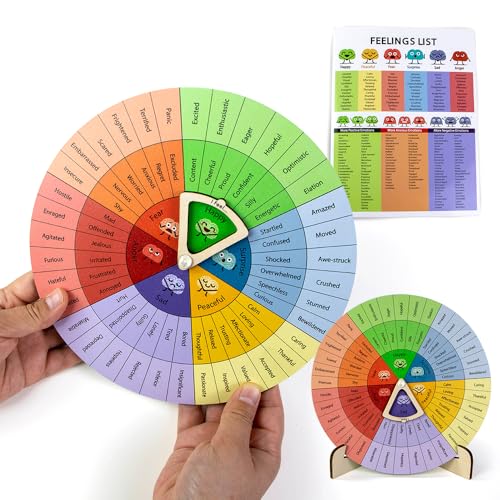 Feelings Wheel Therapy Office Desk Decor - Large Mental Health - Product Imagery