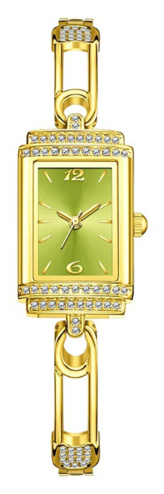 GOODLIYA Womens Watch Vintage Rectangular Bracelet Watch – product photo (Wrist Watches)