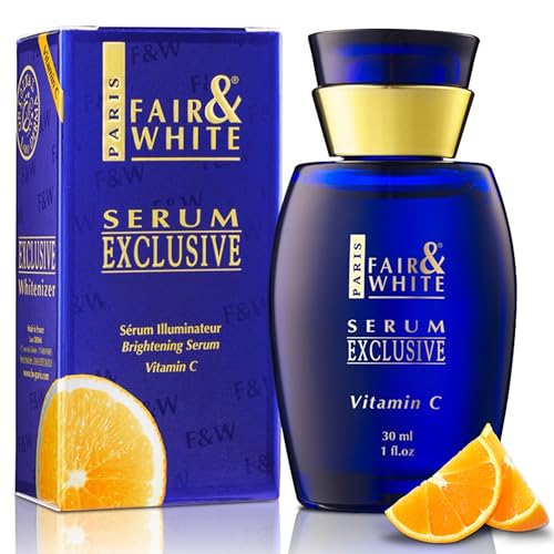 F&W Fair & White Exclusive, Vitamin C Serum – 30 ml / 1 fl oz – Skin Brightening Serum – Aloe