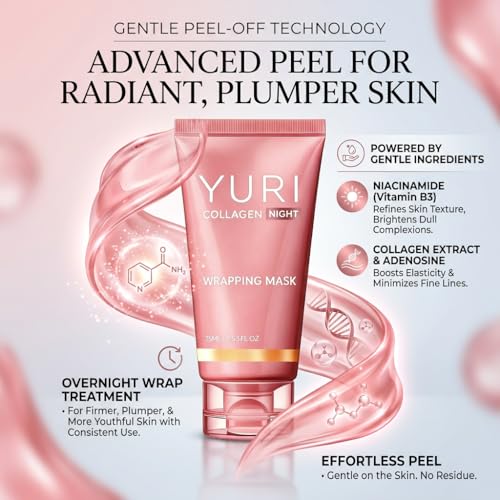 Yuri Collagen Mask, Overnight Peel Off Face Mask 1 Pcs - Product Imagery